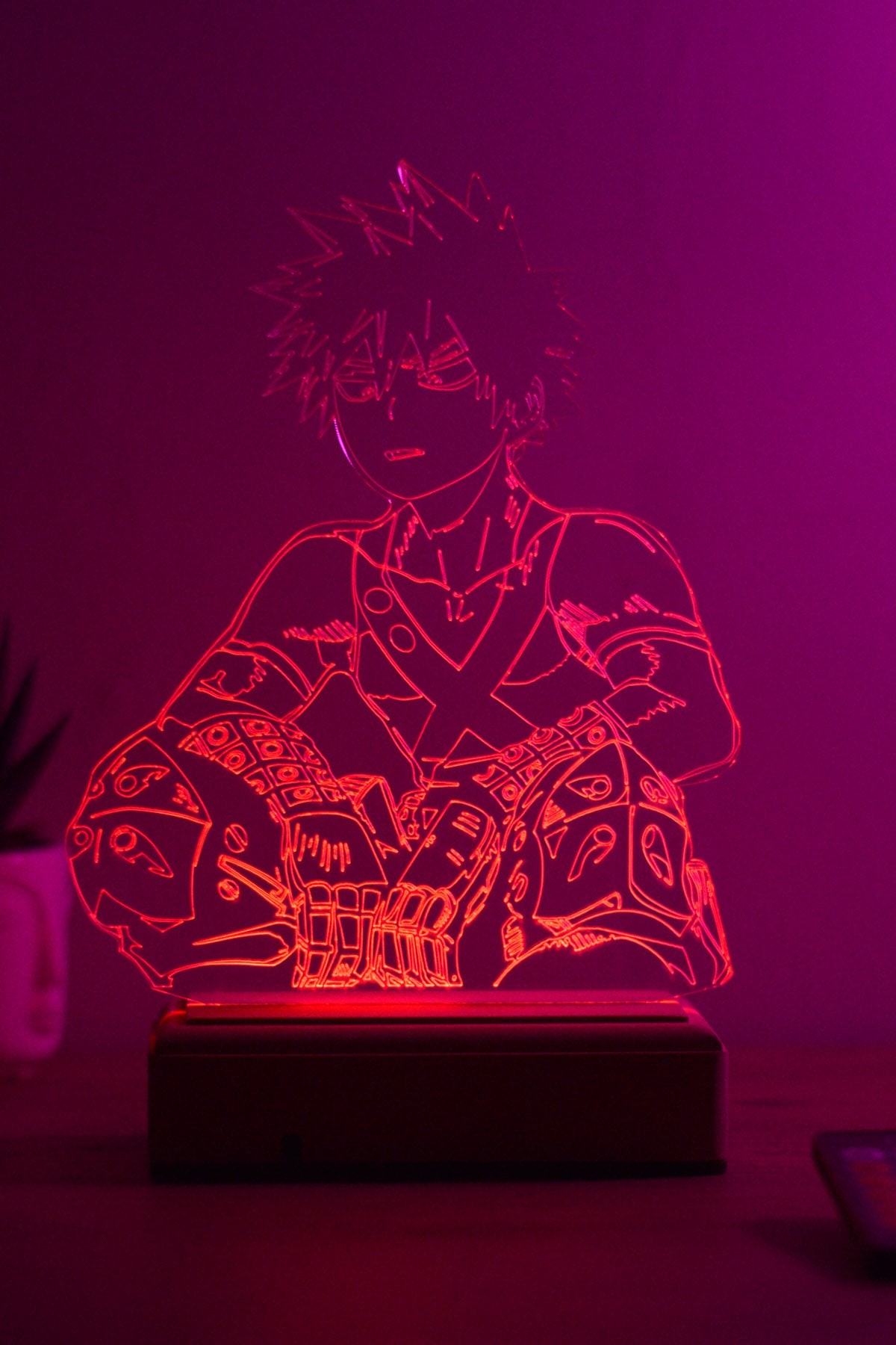 My Hero Academia Katsuki Bakugo 16 Renk Gece Lambası