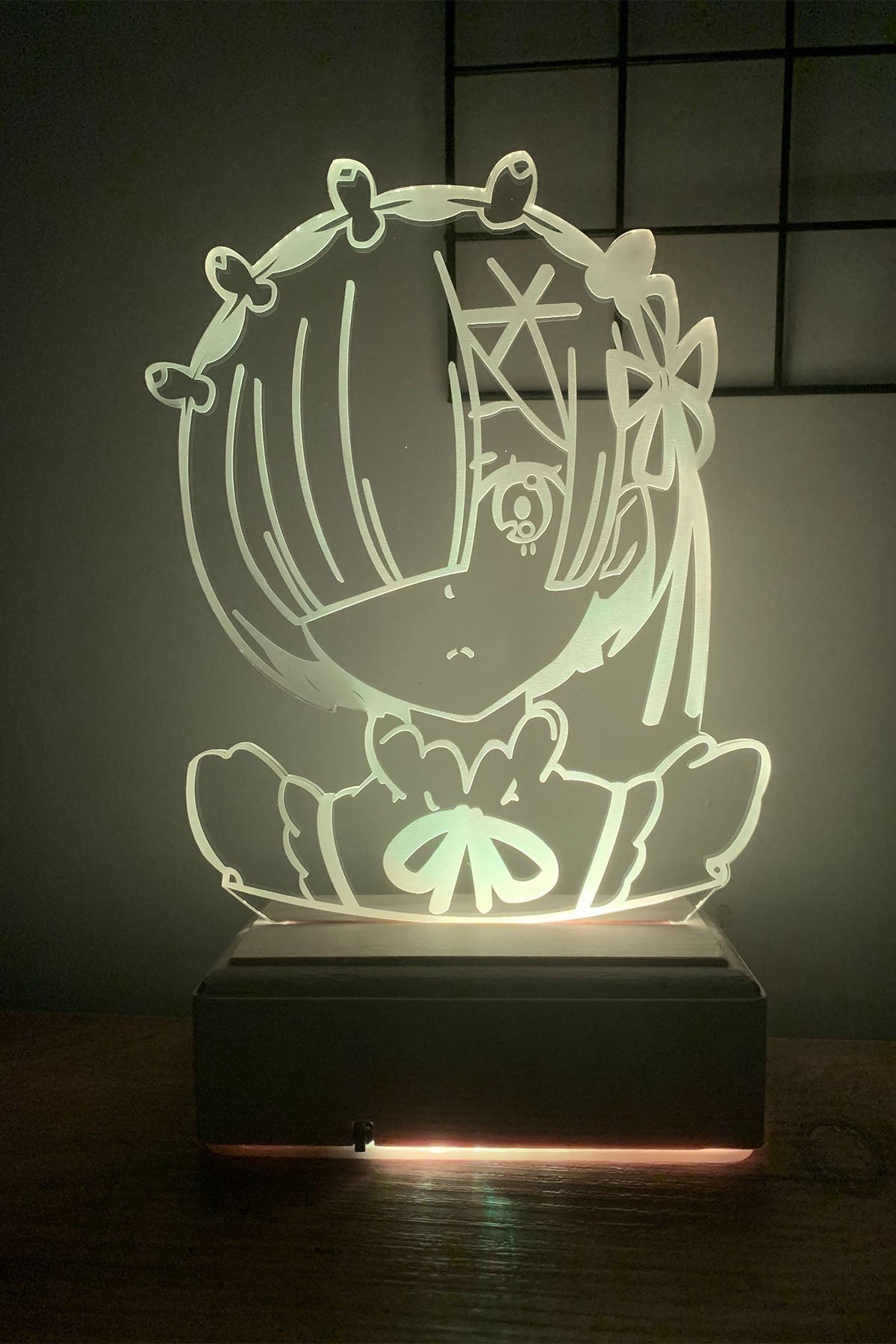 Rem Re:Zero 16 Renk Gece Lambası