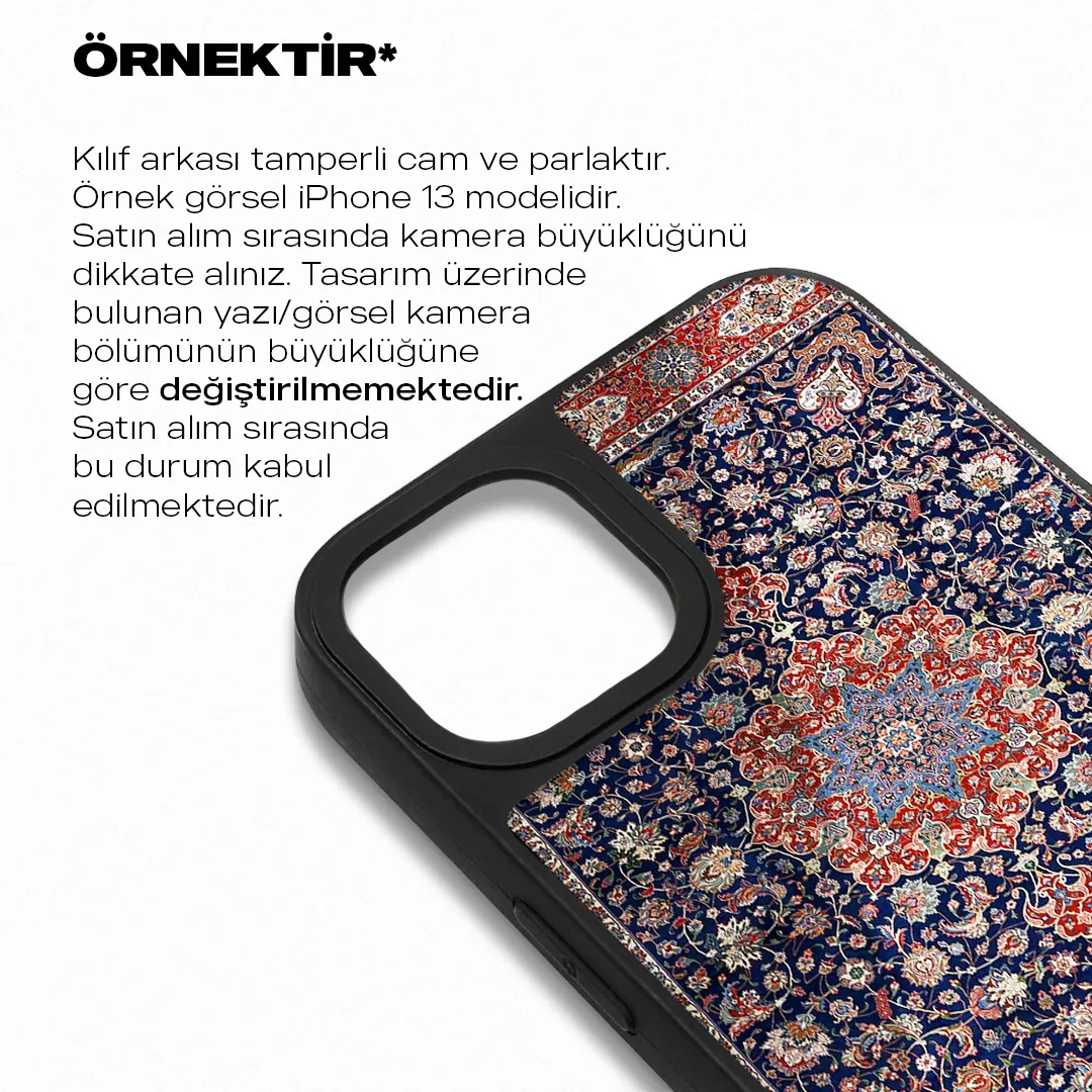 OVD Rug Tamperli Cam iPhone Kılıf