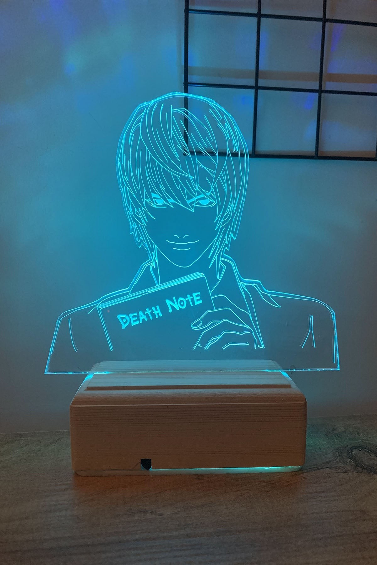 Death Note Light Yagami 16 Renk Gece Lambası