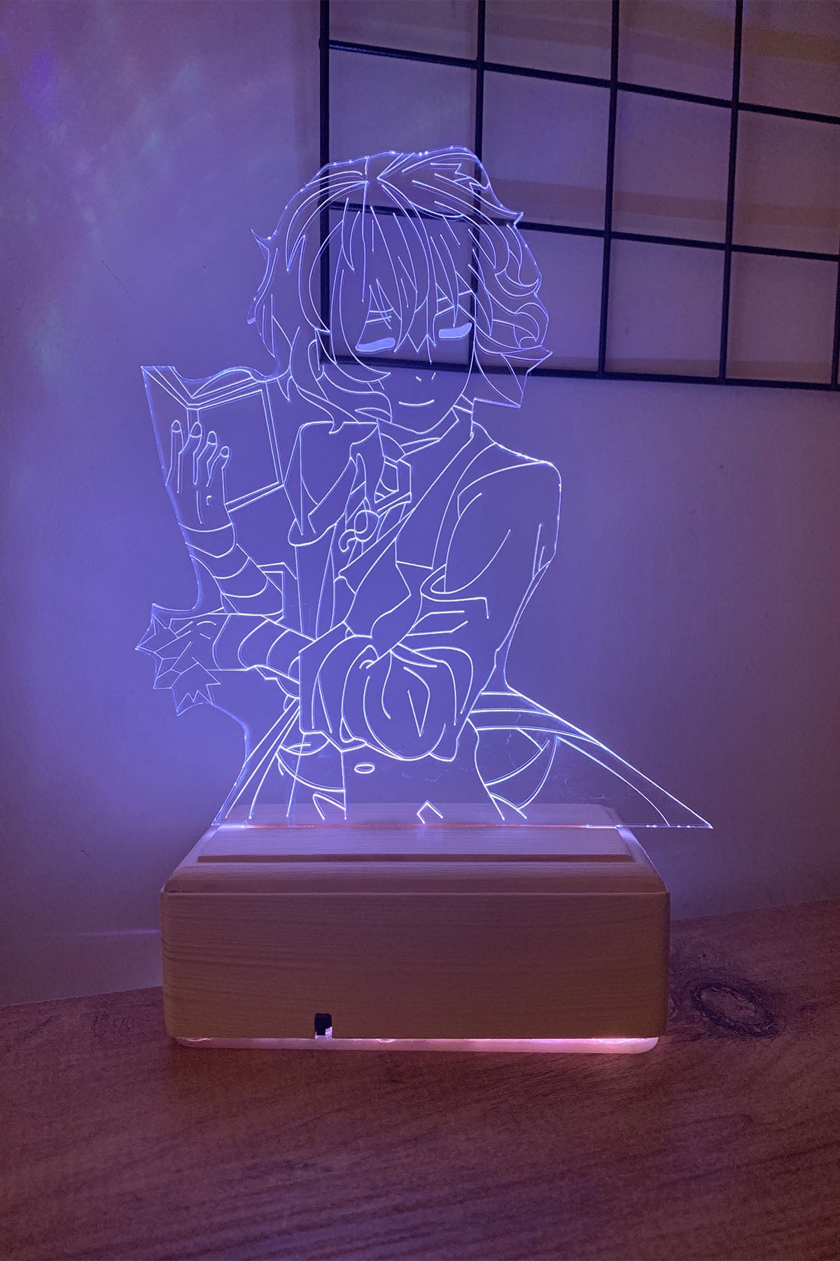 Bungo Stray Dogs Dazai Osamu 16 Renk Gece Lambası