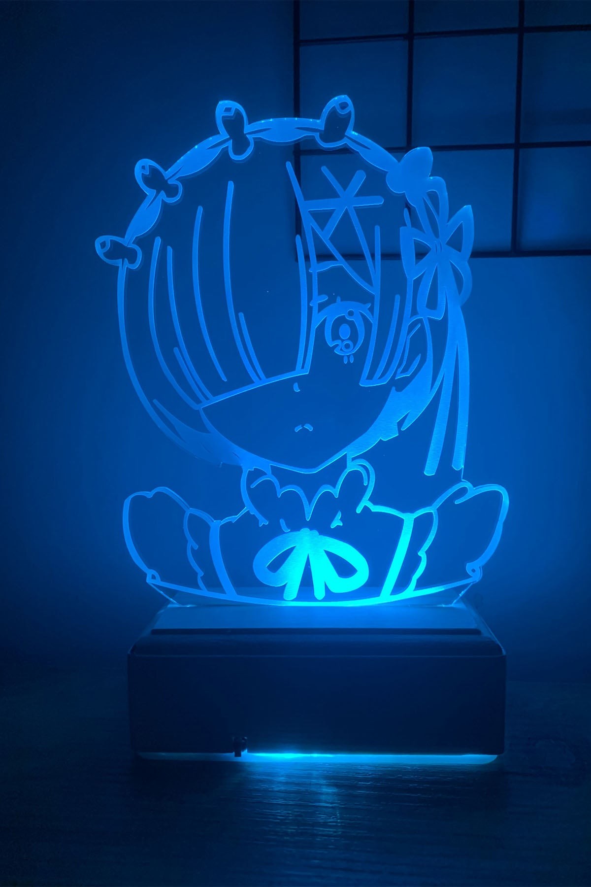 Rem Re:Zero 16 Renk Gece Lambası