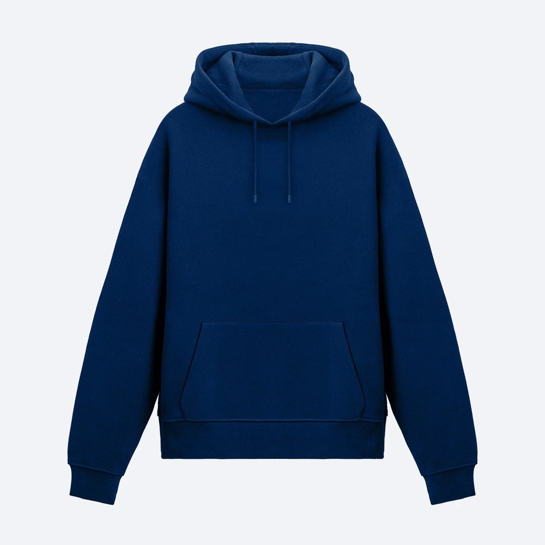 Lacivert Basic Unisex Hoodie