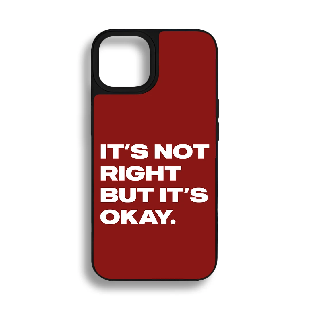 Not Right Tamperli Parlak Telefon Kılıfı