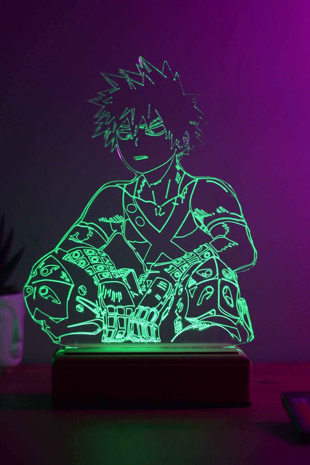 My Hero Academia Katsuki Bakugo 16 Renk Gece Lambası
