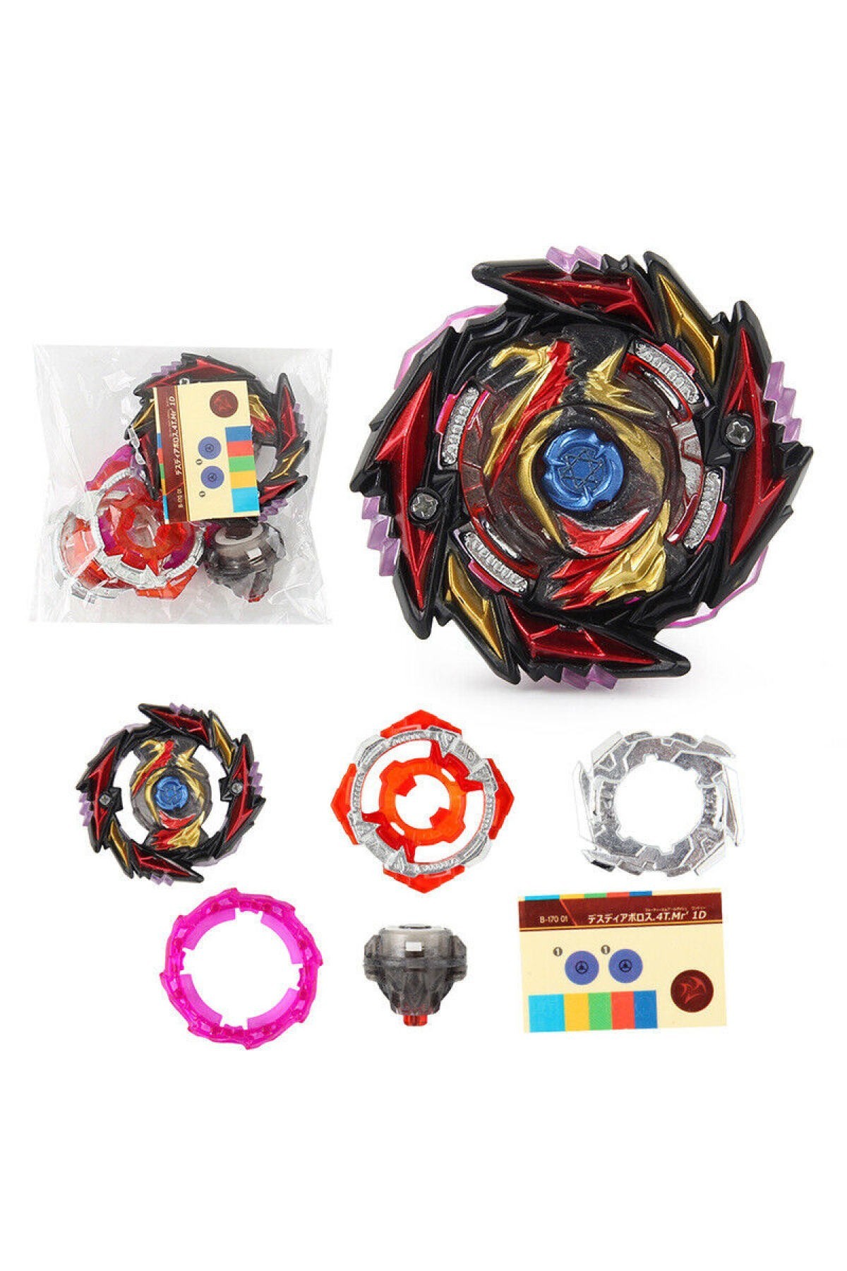 FLAME BURST GT B-170 Superking Booster Death Diabolos BEYBLADE FIRLATICILI B1701582S