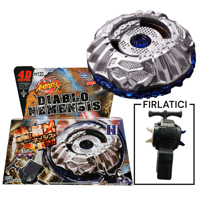 BEYBLADE BB120 Prototype Nemesis Metal Fusion 4D System
