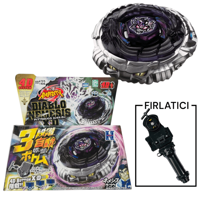 BEYBLADE BB122 Diablo Nemesis Metal Fusion 4d System