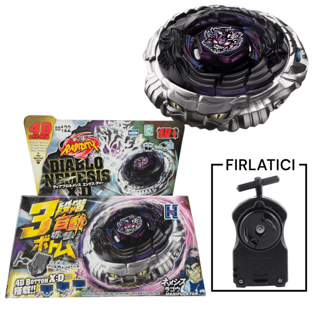 BEYBLADE BB122 Diablo Nemesis Metal Fusion 4d System