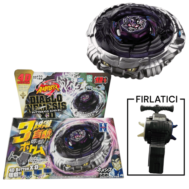 BEYBLADE BB122 Diablo Nemesis Metal Fusion 4d System