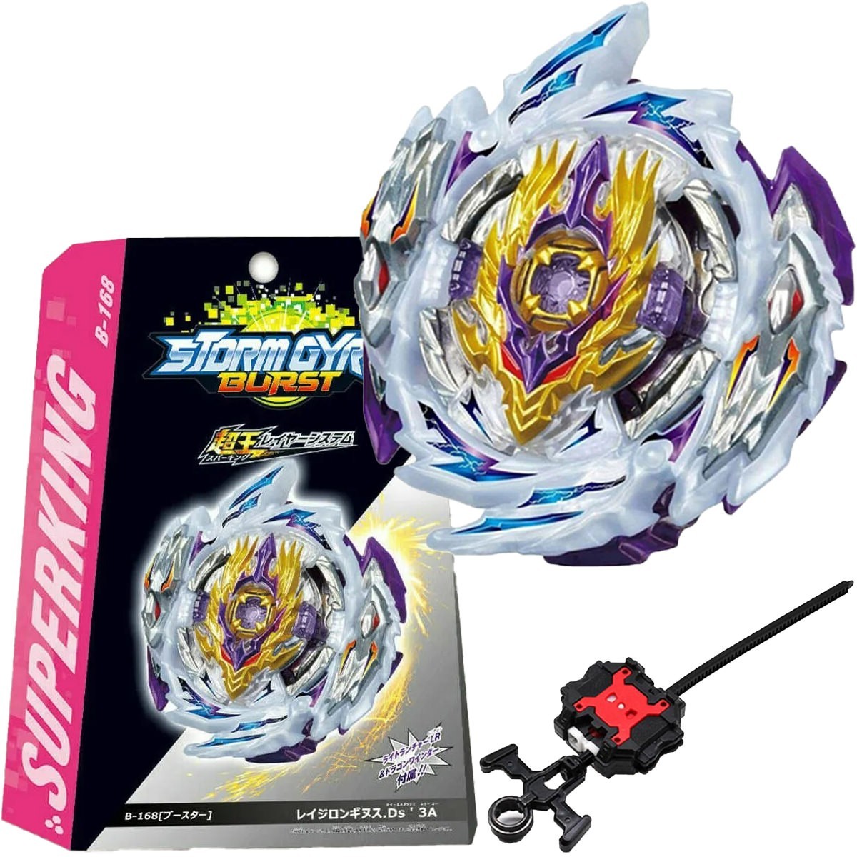 FLAME BURST B168 Rage Longinus Destroy 3a Ds 158-6 BEYBLADE