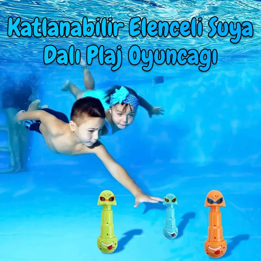 Katlanabilir Eğlenceli Suya Dalış Plaj Oyuncağı - 3 Adet