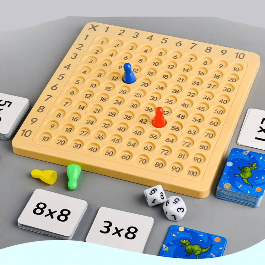 Ahşap Matematik Çarpım Tablosu Oyunu