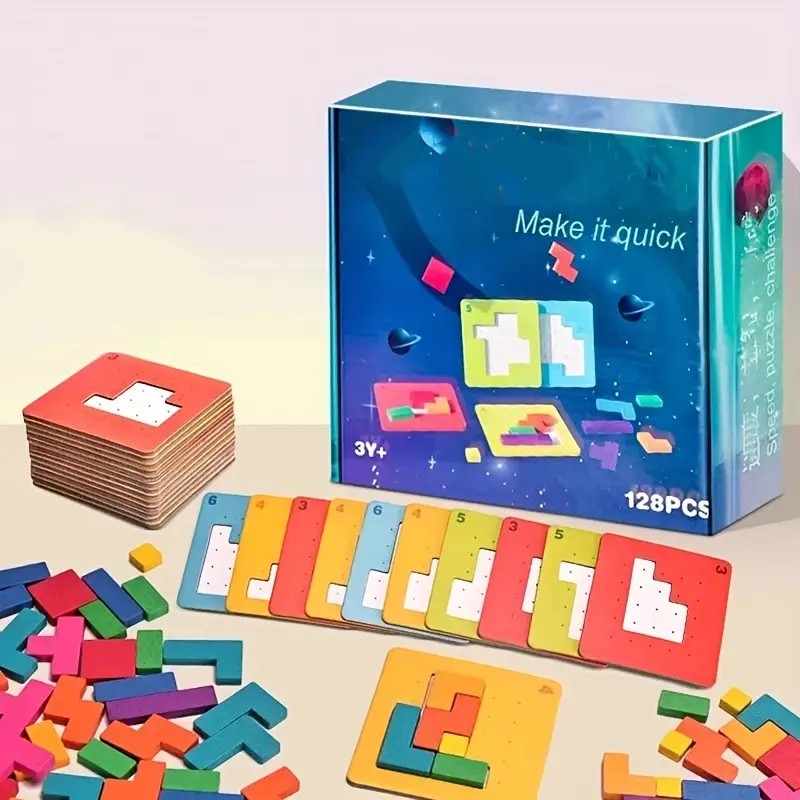 Geometrik Bloklarla Zeka Geliştirici Puzzle Oyunu