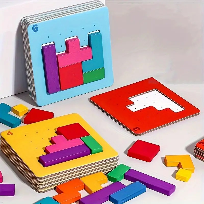 Geometrik Bloklarla Zeka Geliştirici Puzzle Oyunu