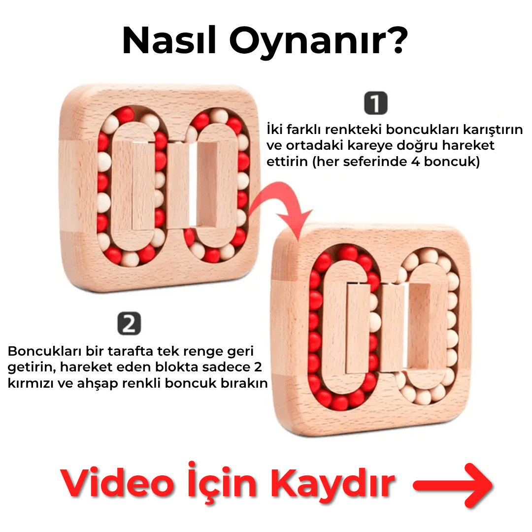 Ahşap Boncuklu Labirent Oyunu