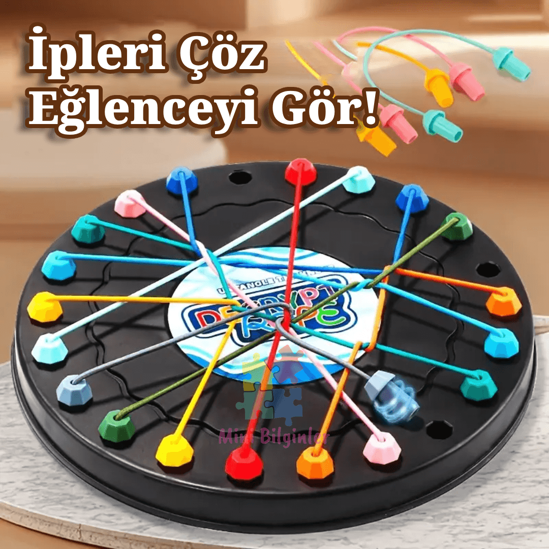 Çocuklar İçin Beyin Egzersizi Halat Oyuncağı