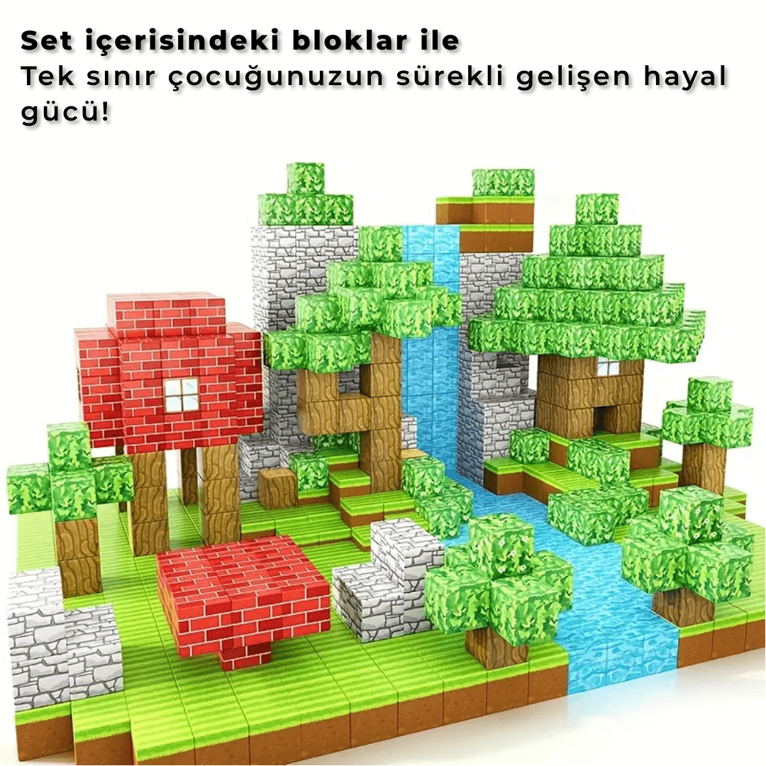 Manyetik Yapı Blokları 3D Puzzle Oyuncak