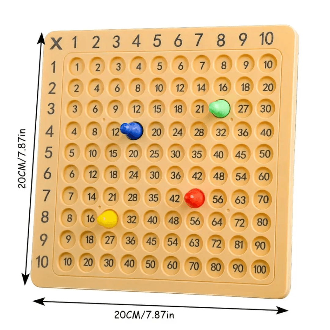 Ahşap Matematik Çarpım Tablosu Oyunu