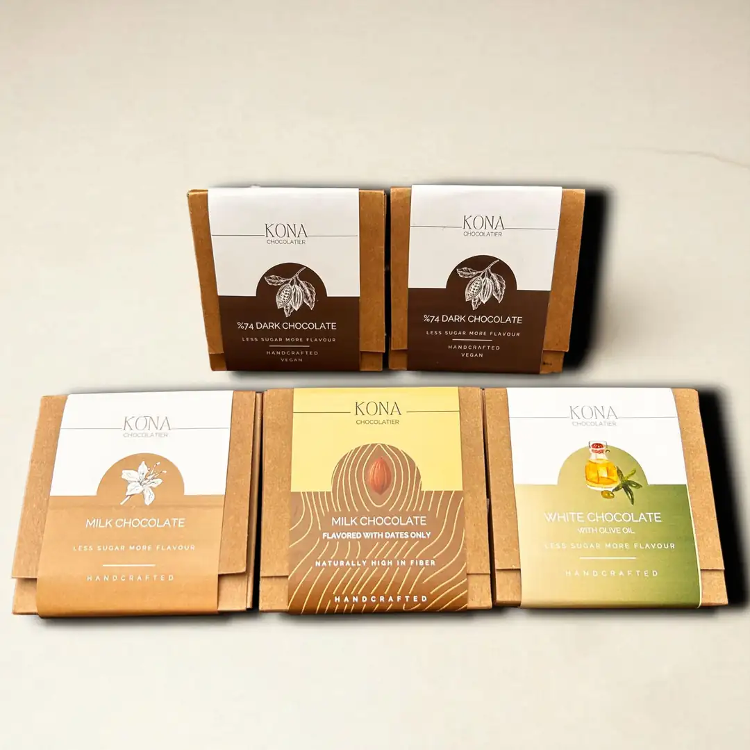 %74 Bitter  ( 2 adet),  Bol Sütlü, Zeytinyağlı Beyaz, Şekeri Hurmadan Bol Sütlü Çikolata Paketi