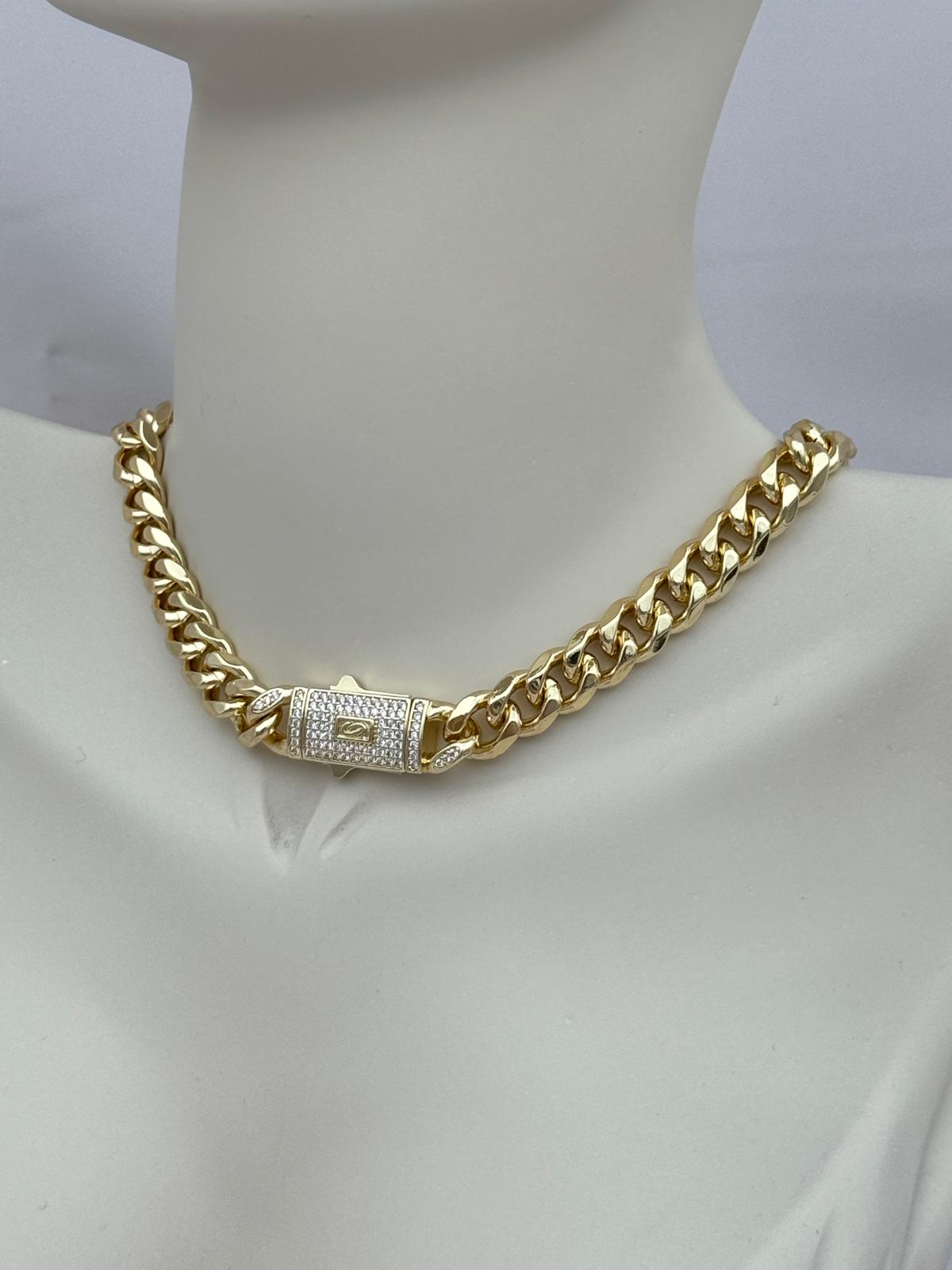 Gold Renk 39CM Kararmaz Çelik Kalın Gurmet Zincir Kolye