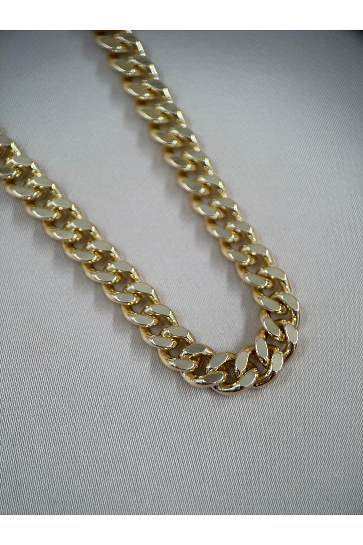 Gurmet Çelik Zincir Gold Renk Kolye 60CM