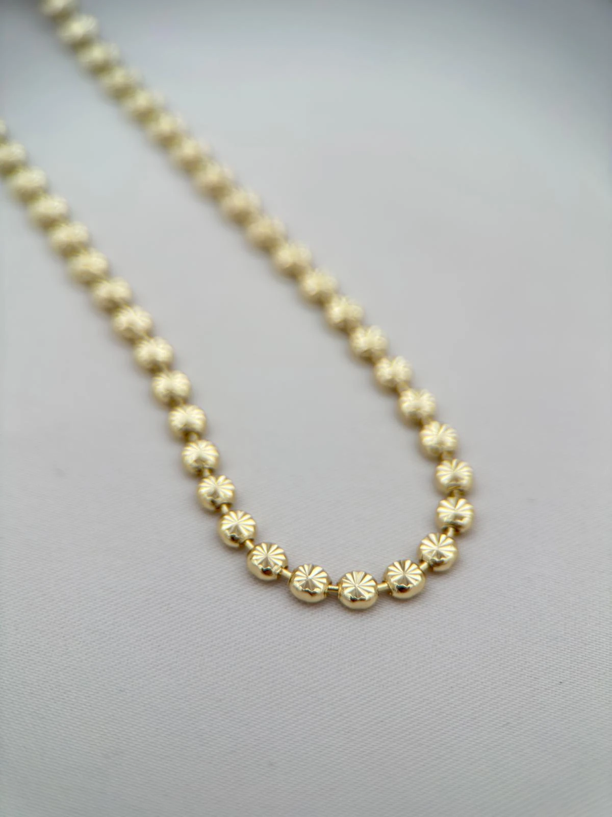 Xuping Gold Renk Lazer Kesim 60 cm Ezme Zincir Kolye