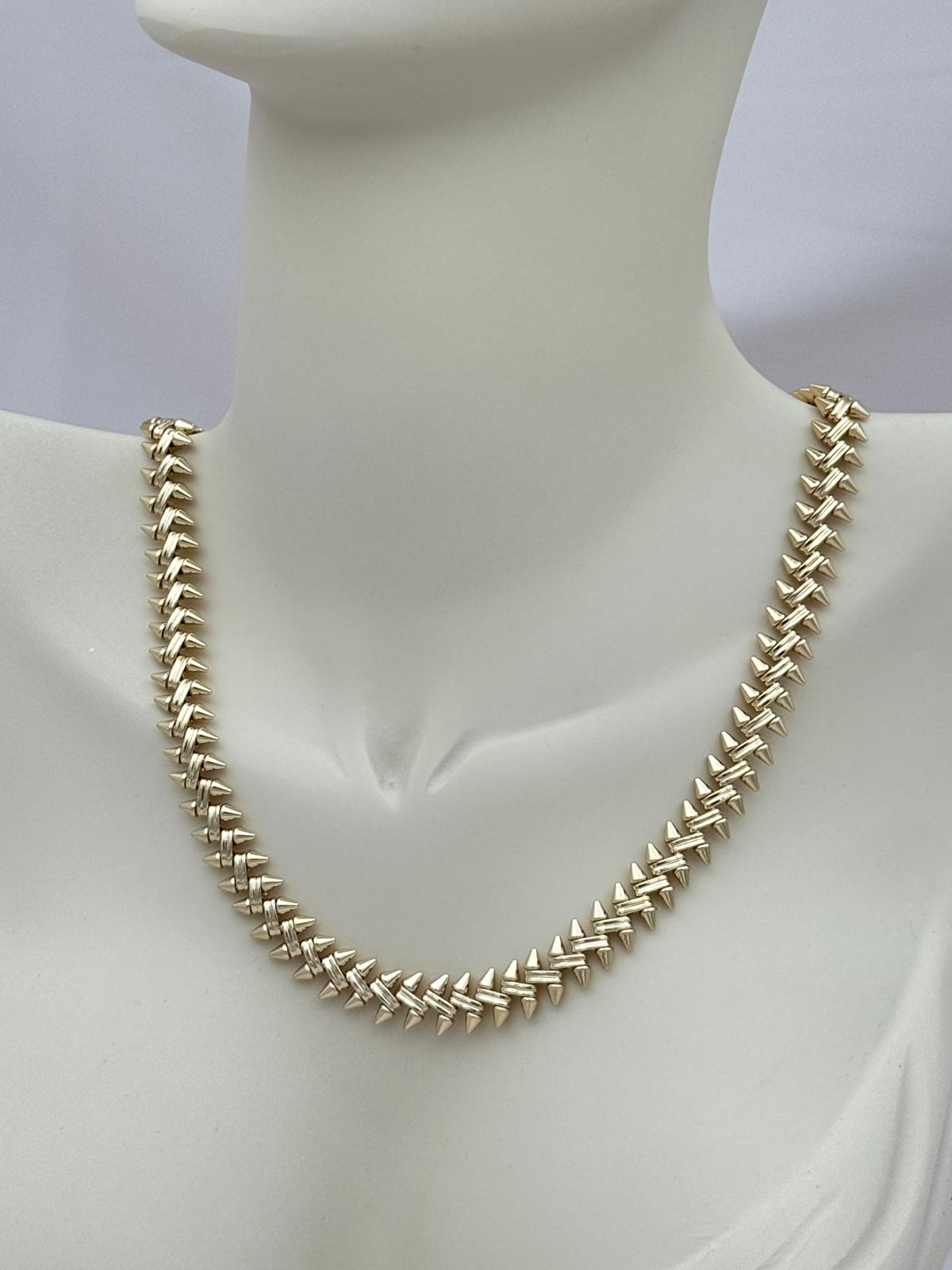 Xuping Cartier Örgü Detaylı 50 cm Çivi Kolye