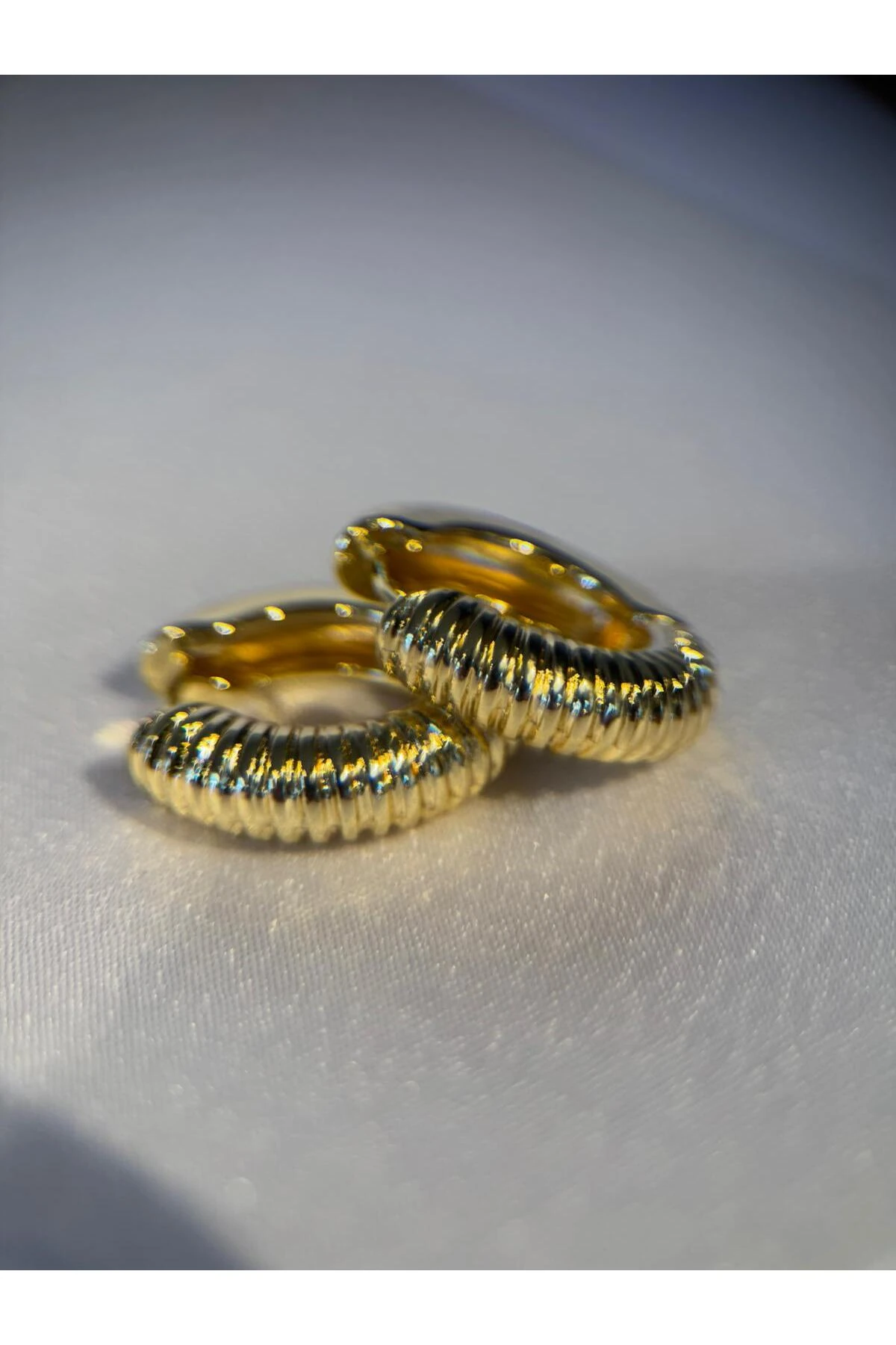 Altın Kaplama VİP Halka Küpe