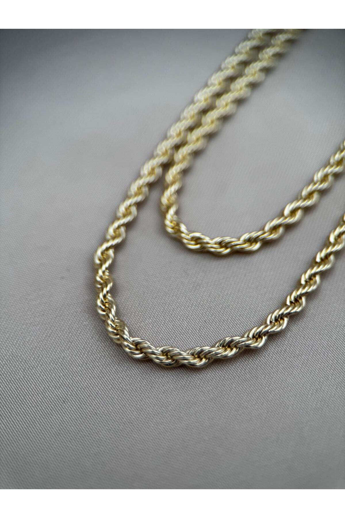 Burgu Zincir 90CM Ayarlanabilir Gold Kolye