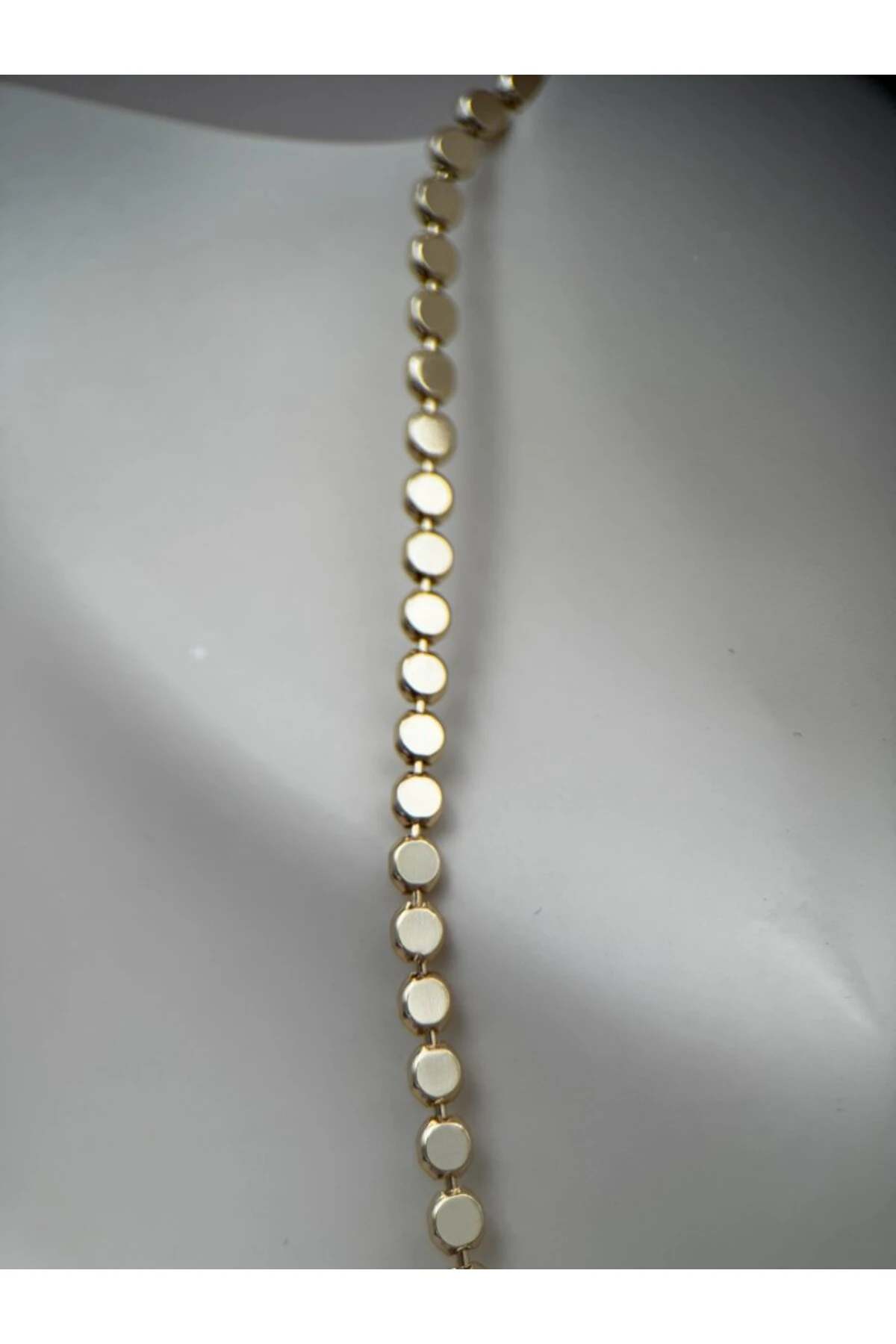 Kadın VIP Gold Renk Ezme Zincir 50CM Ayarlanabilir Kararmaz Kolyе