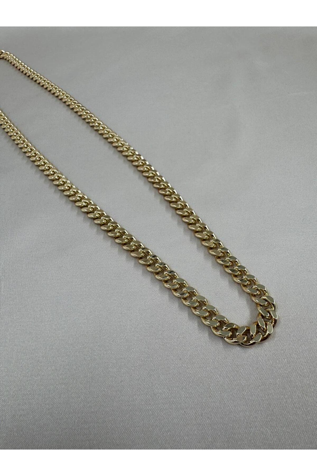 Gurmet Çelik Zincir Gold Renk Kolye 60CM