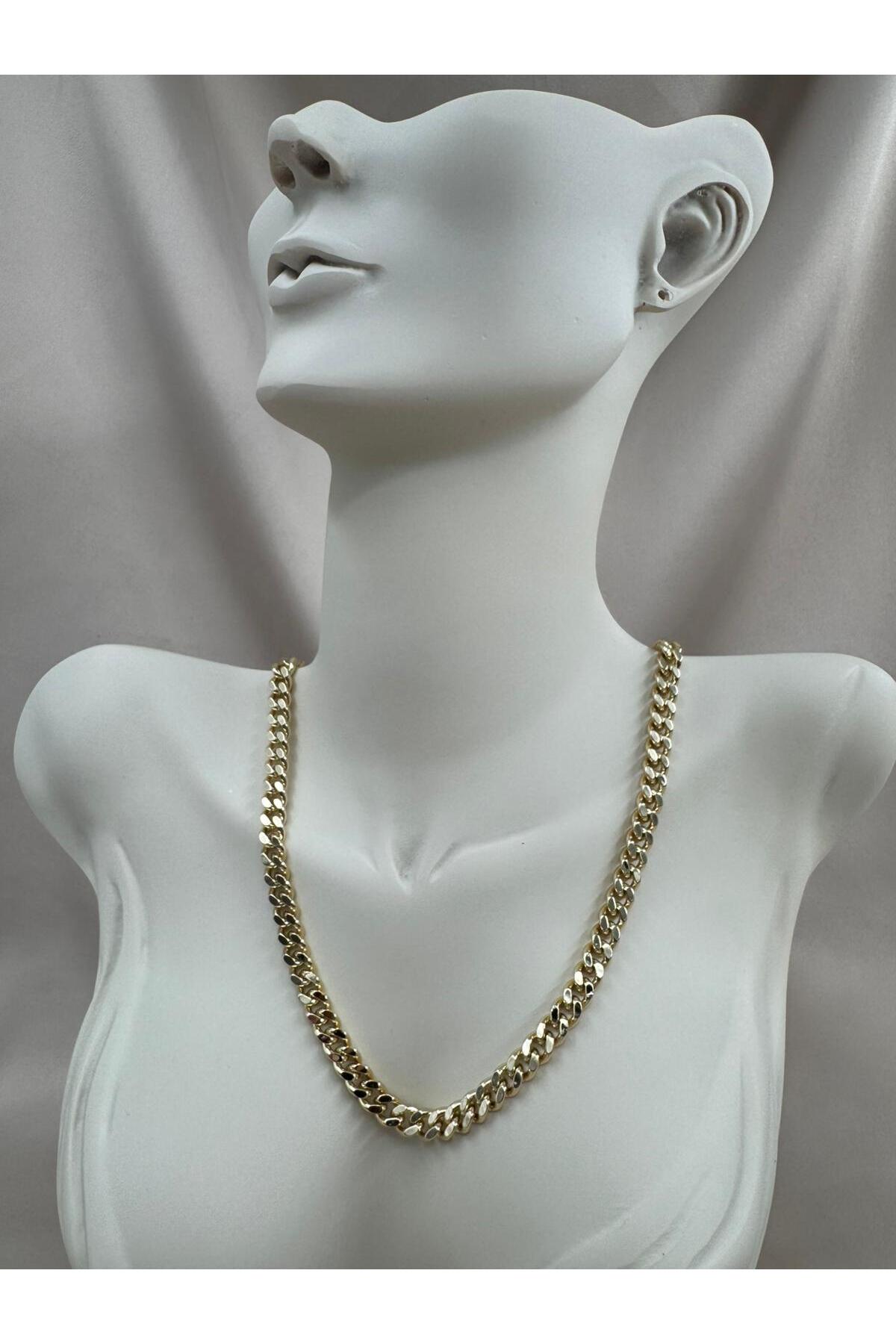 Gurmet Çelik Zincir Gold Renk Kolye 60CM