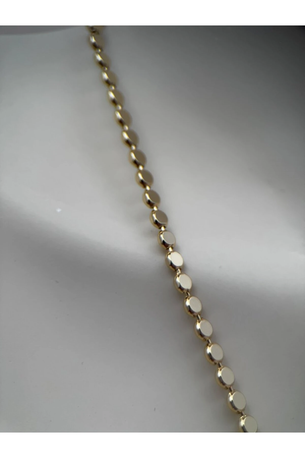 Kadın VIP Gold Renk Ezme Zincir 50CM Ayarlanabilir Kararmaz Kolyе