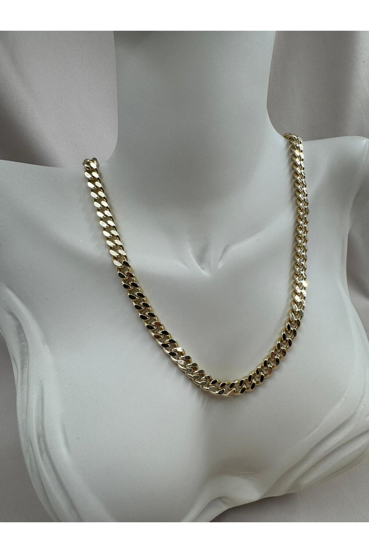 Gurmet Çelik Zincir Gold Renk Kolye 60CM