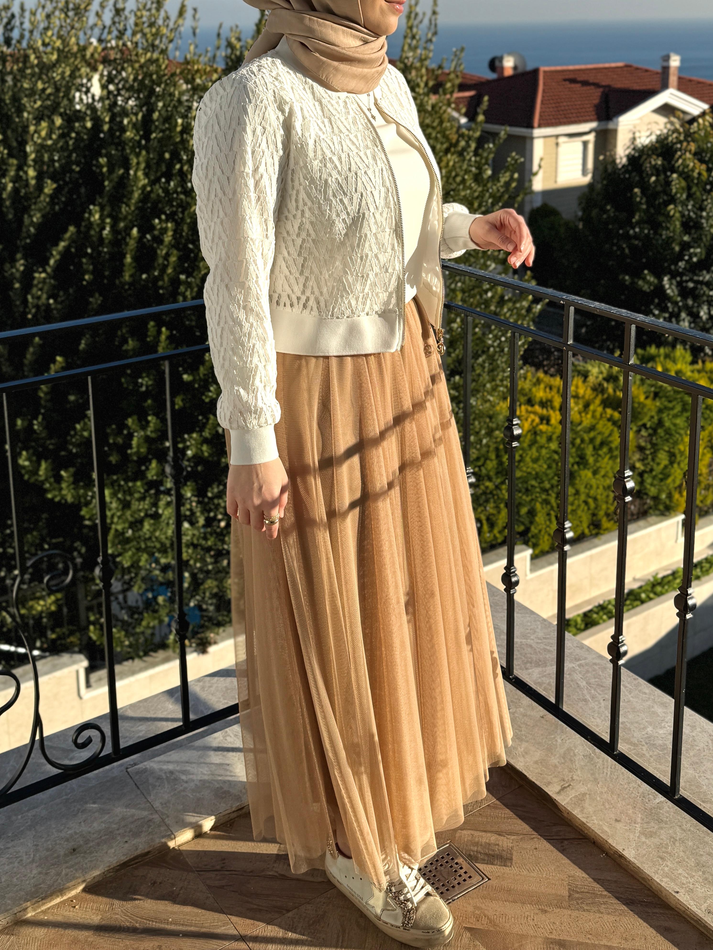 VERA TÜL ETEK VİZON