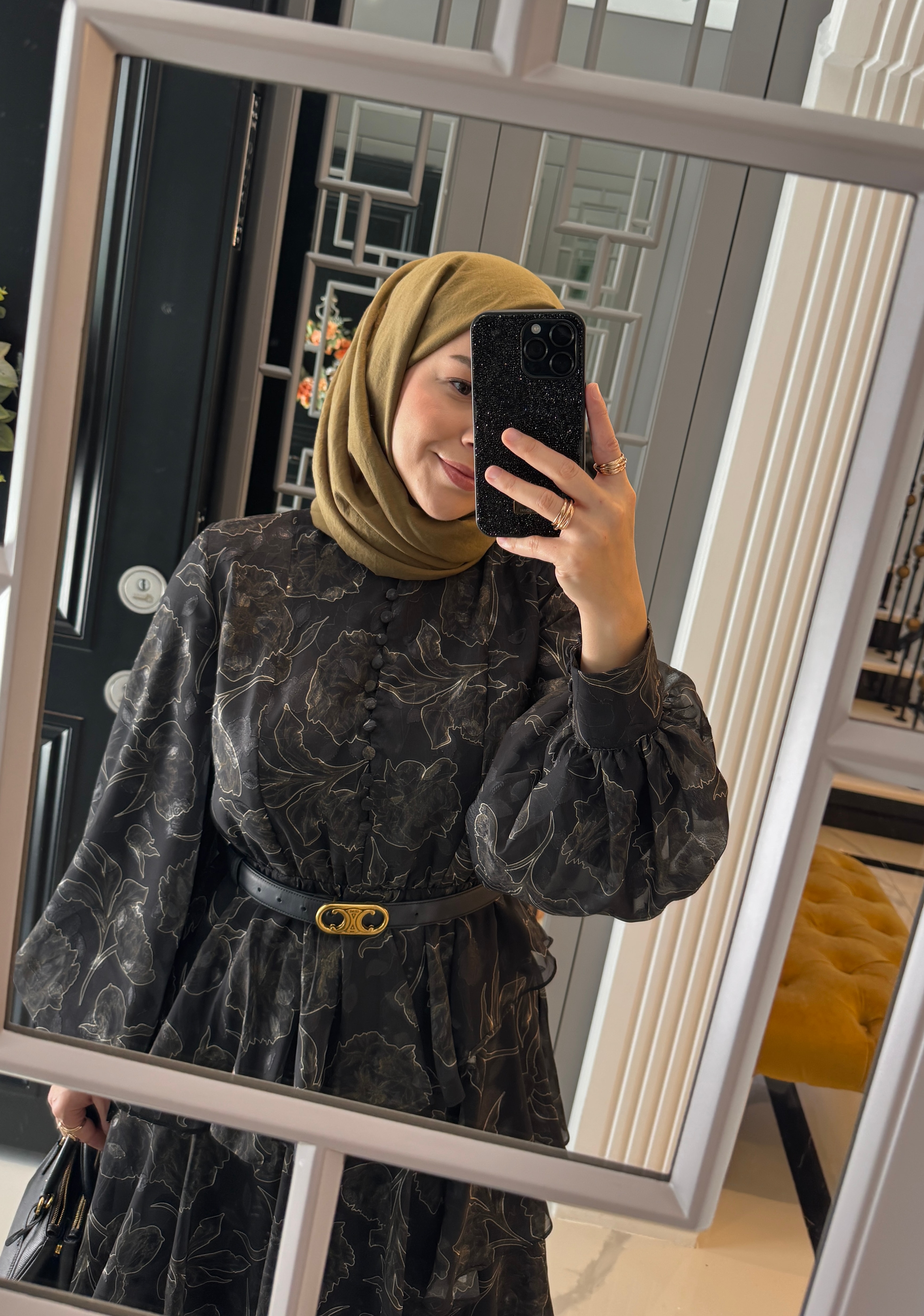 ROSE MARİN İPEK ŞİFON DRESS SİYAH