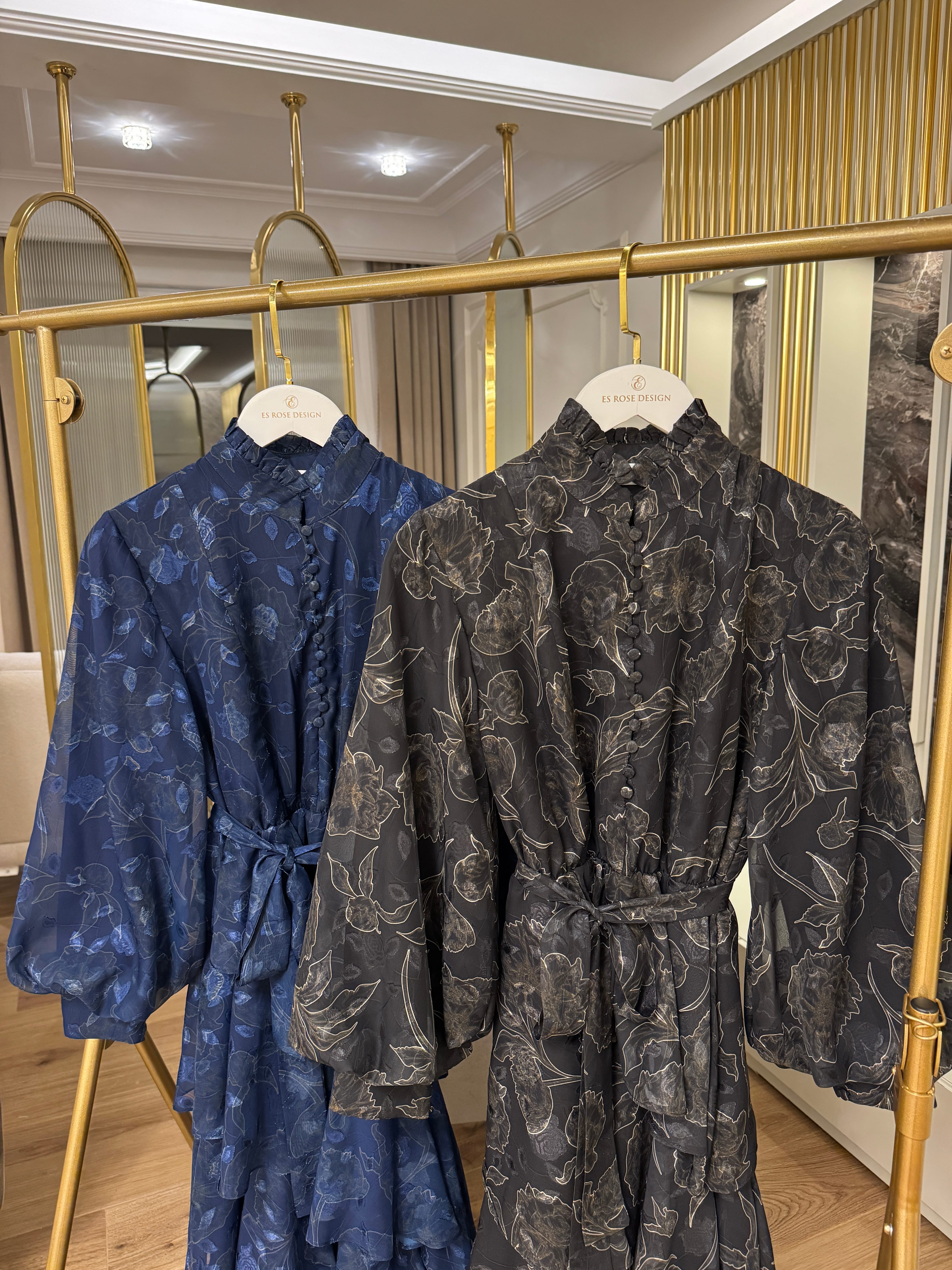 ROSE MARİN İPEK ŞİFON DRESS SİYAH