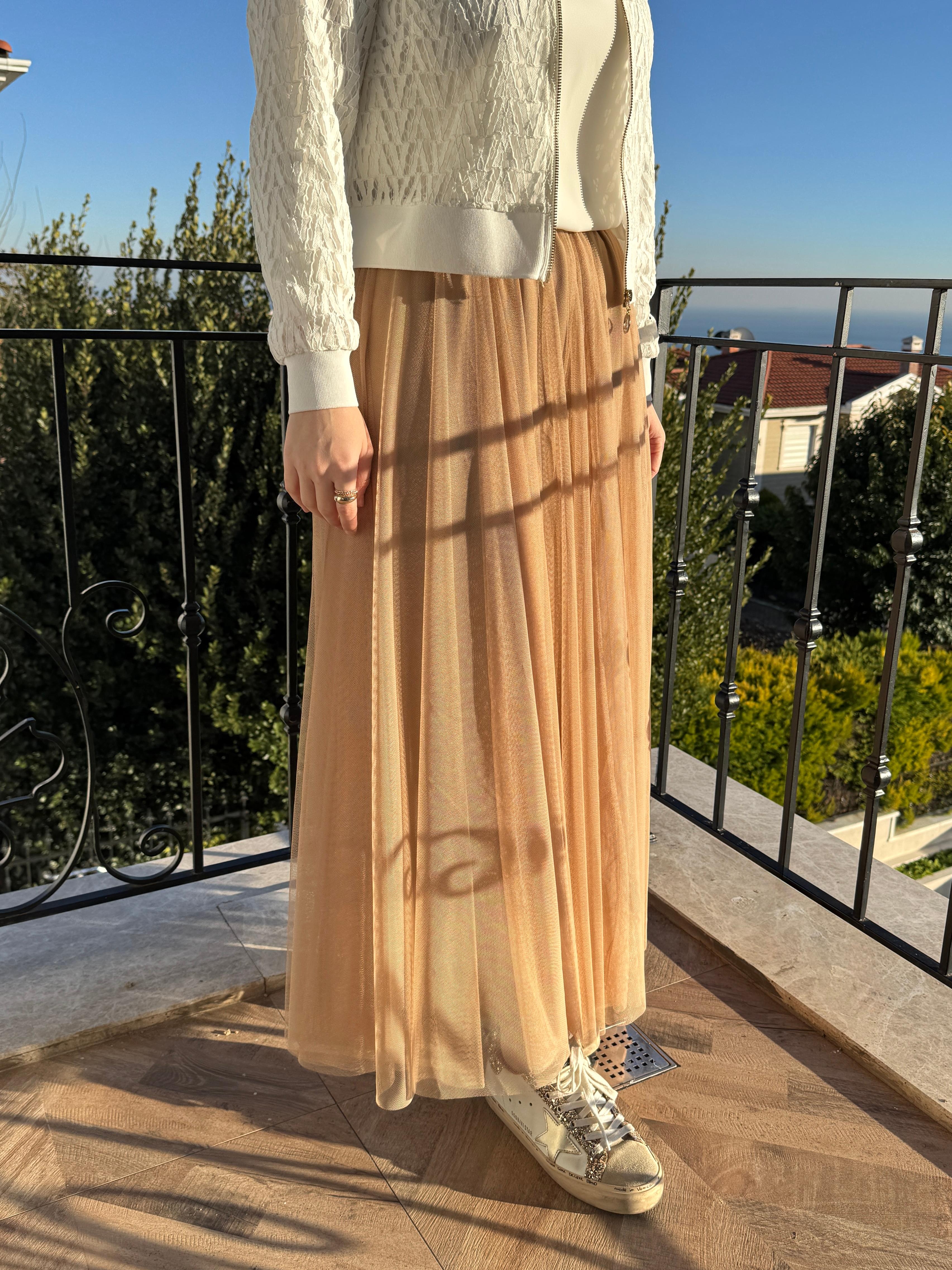 VERA TÜL ETEK VİZON