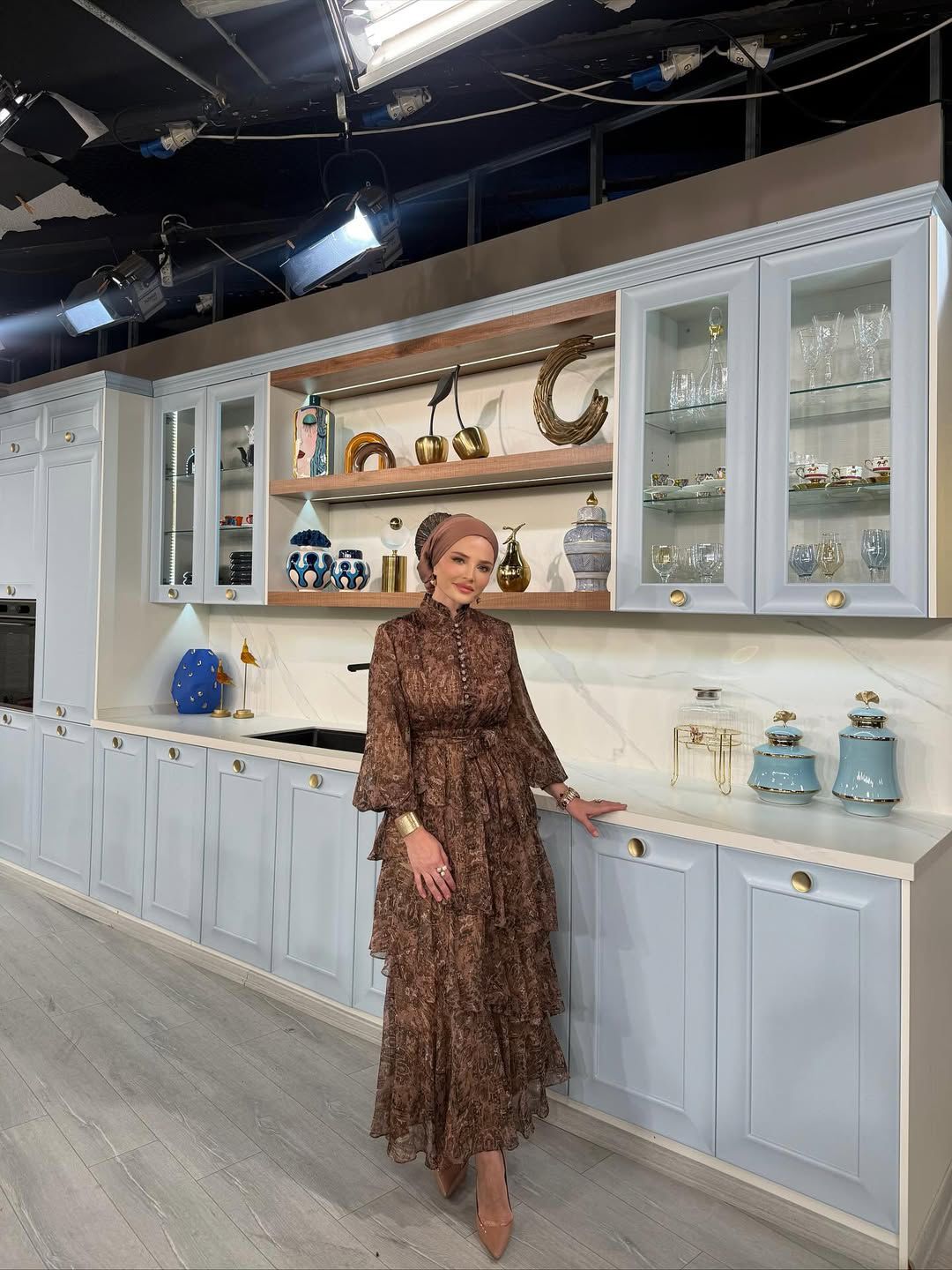 ROSE MARİN İPEK ŞİFON DRESS GÜL KURUSU