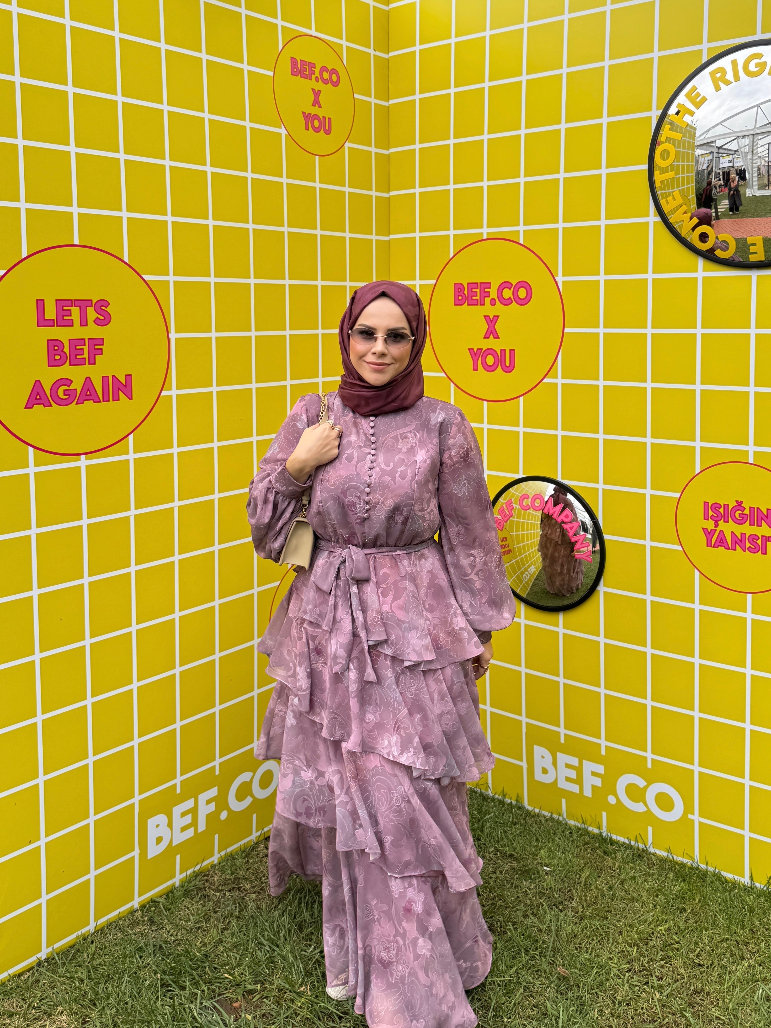 ROSE MARİN İPEK ŞİFON DRESS MÜRDÜM