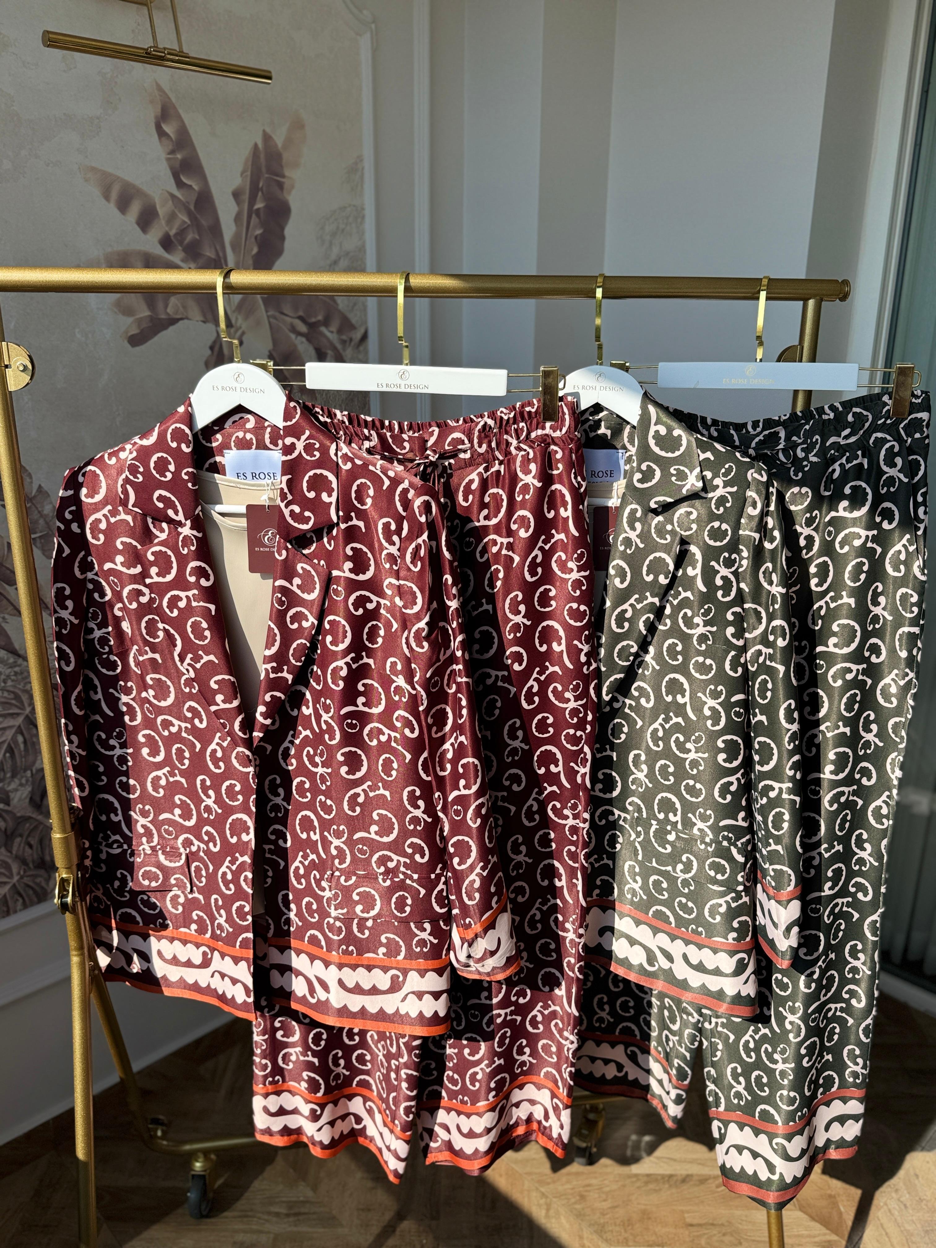 %100 VİSKON 3'LÜ BLAZER TAKIM BORDO