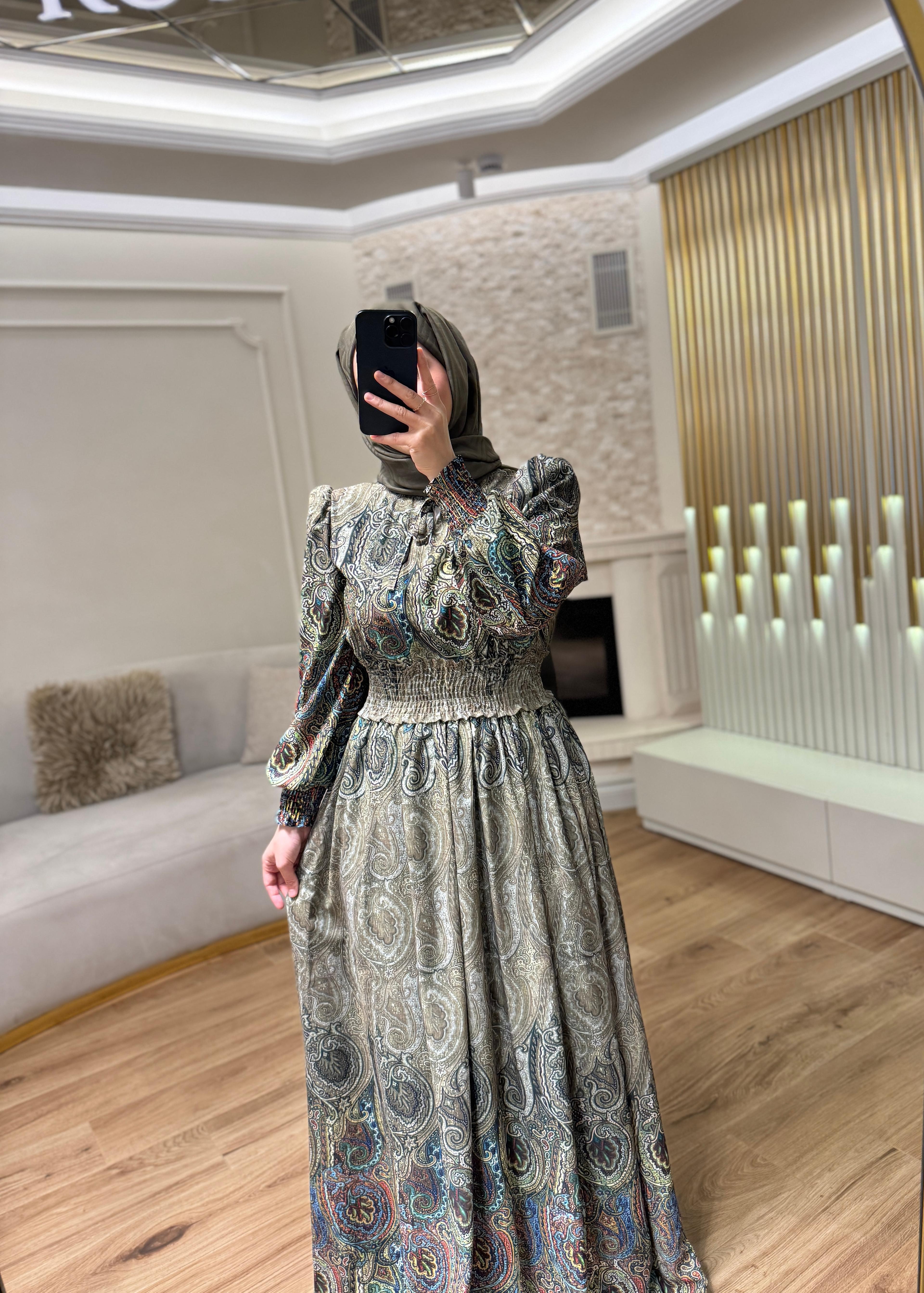 VİOLET DRESS YEŞİL