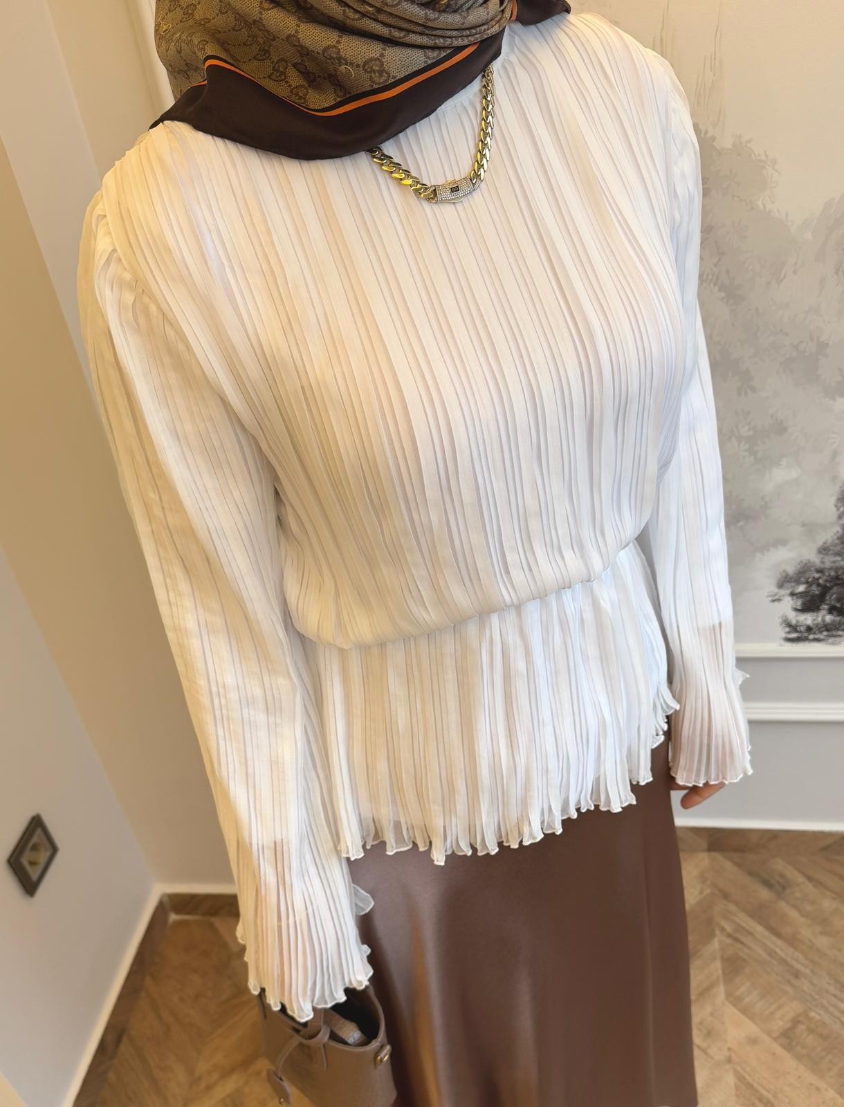 HELEN BLUZ EKRU