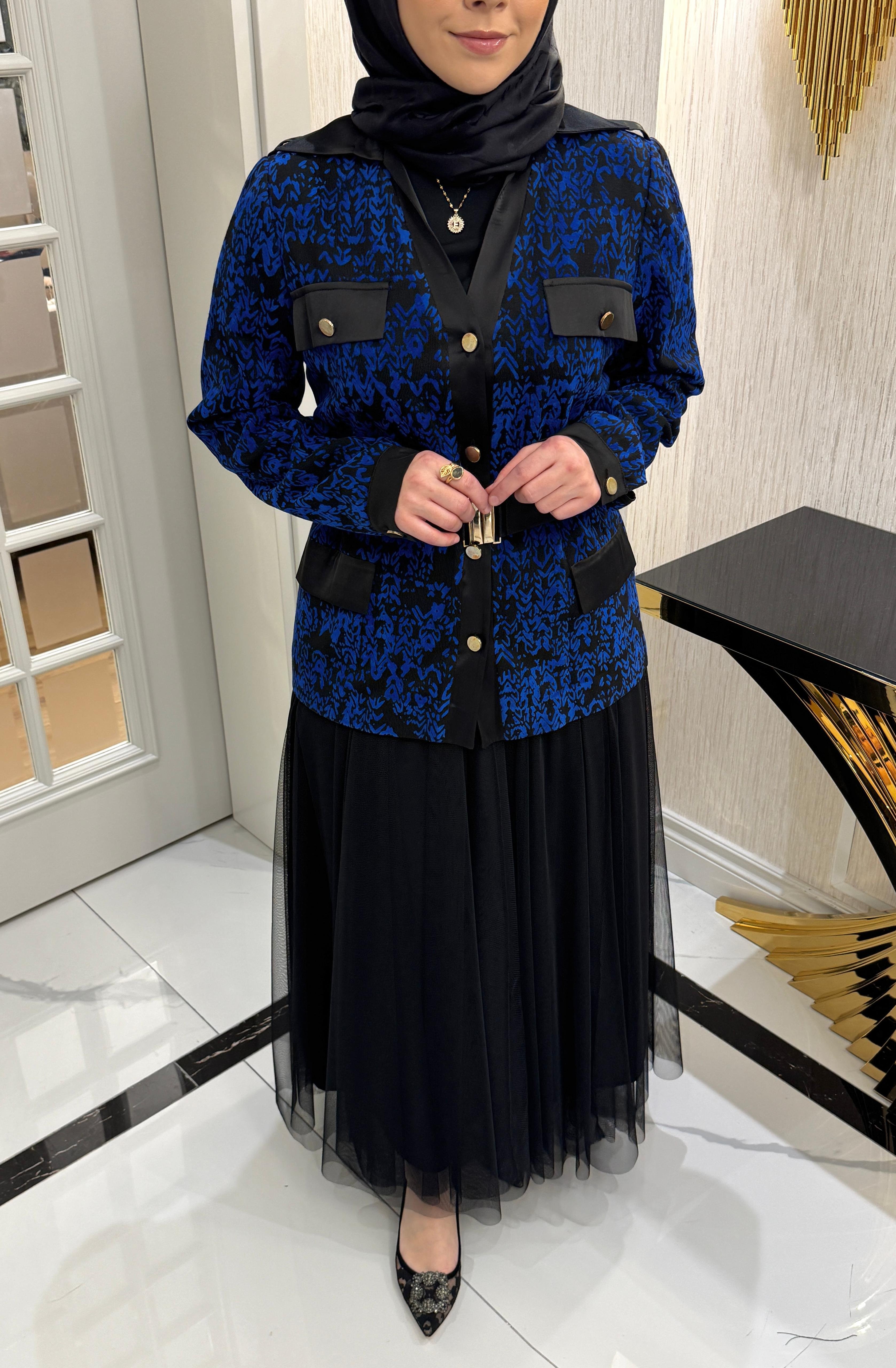 ELENA CEKET SAKS MAVİSİ