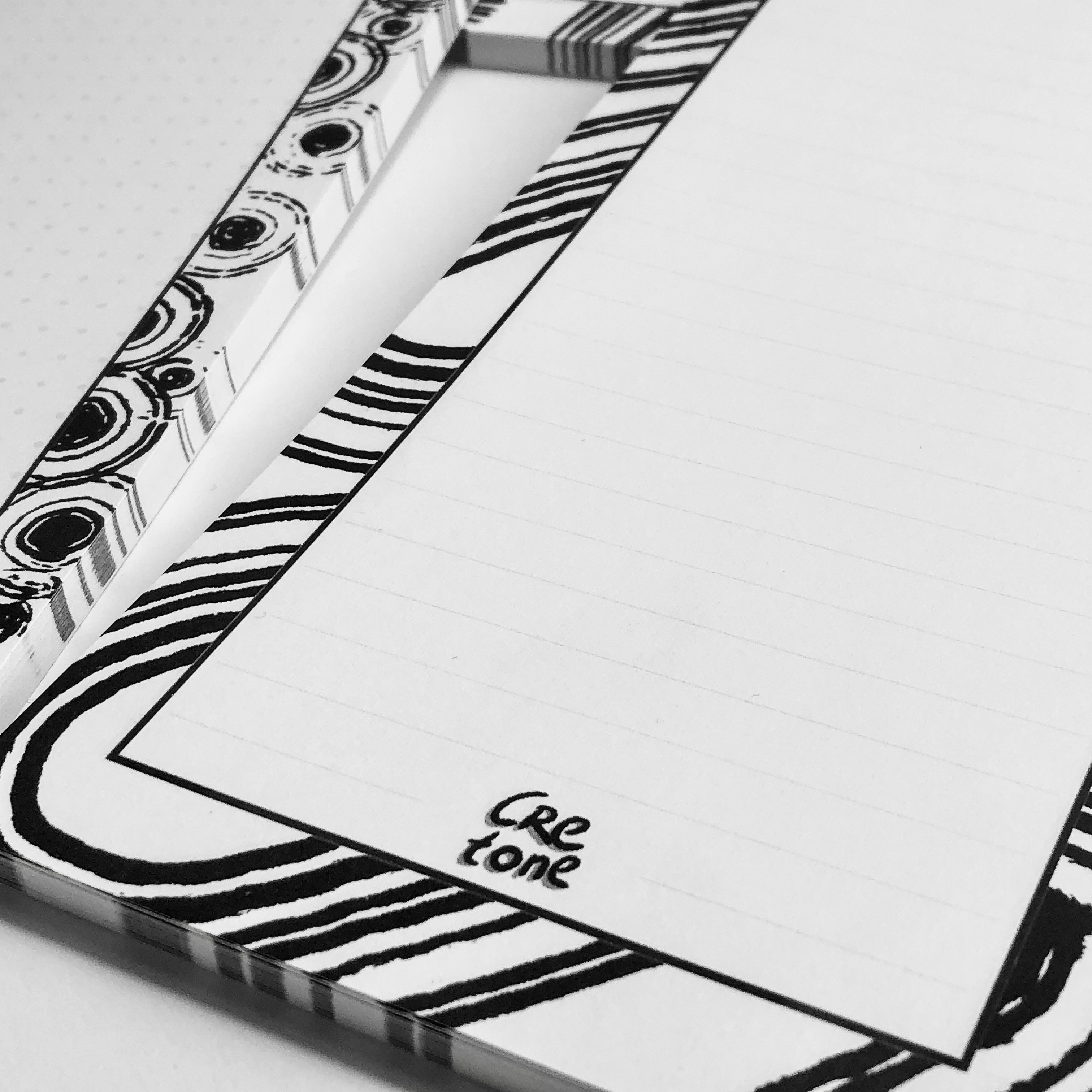 Siyah Beyaz Notepad-Defter