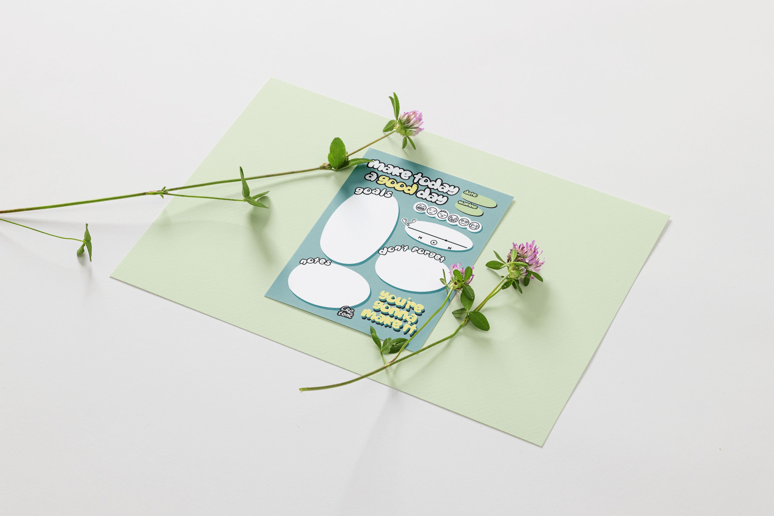 Günlük Planlayıcı Notepad - Defter - Mint Yeşili