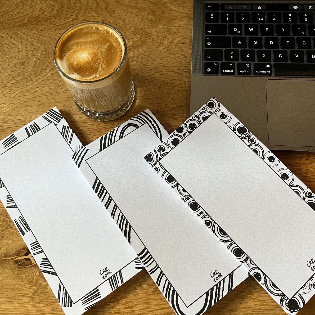 Siyah Beyaz Notepad-Defter