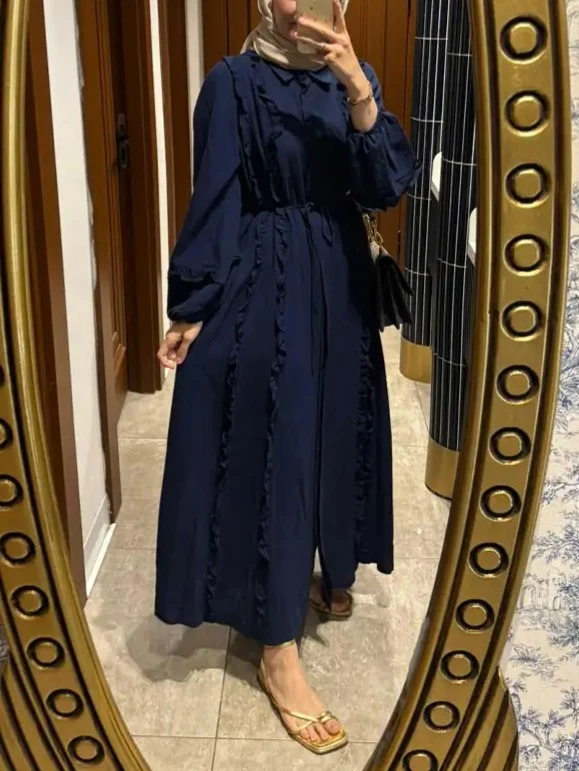 Terra Lacivert Kadın Elbise