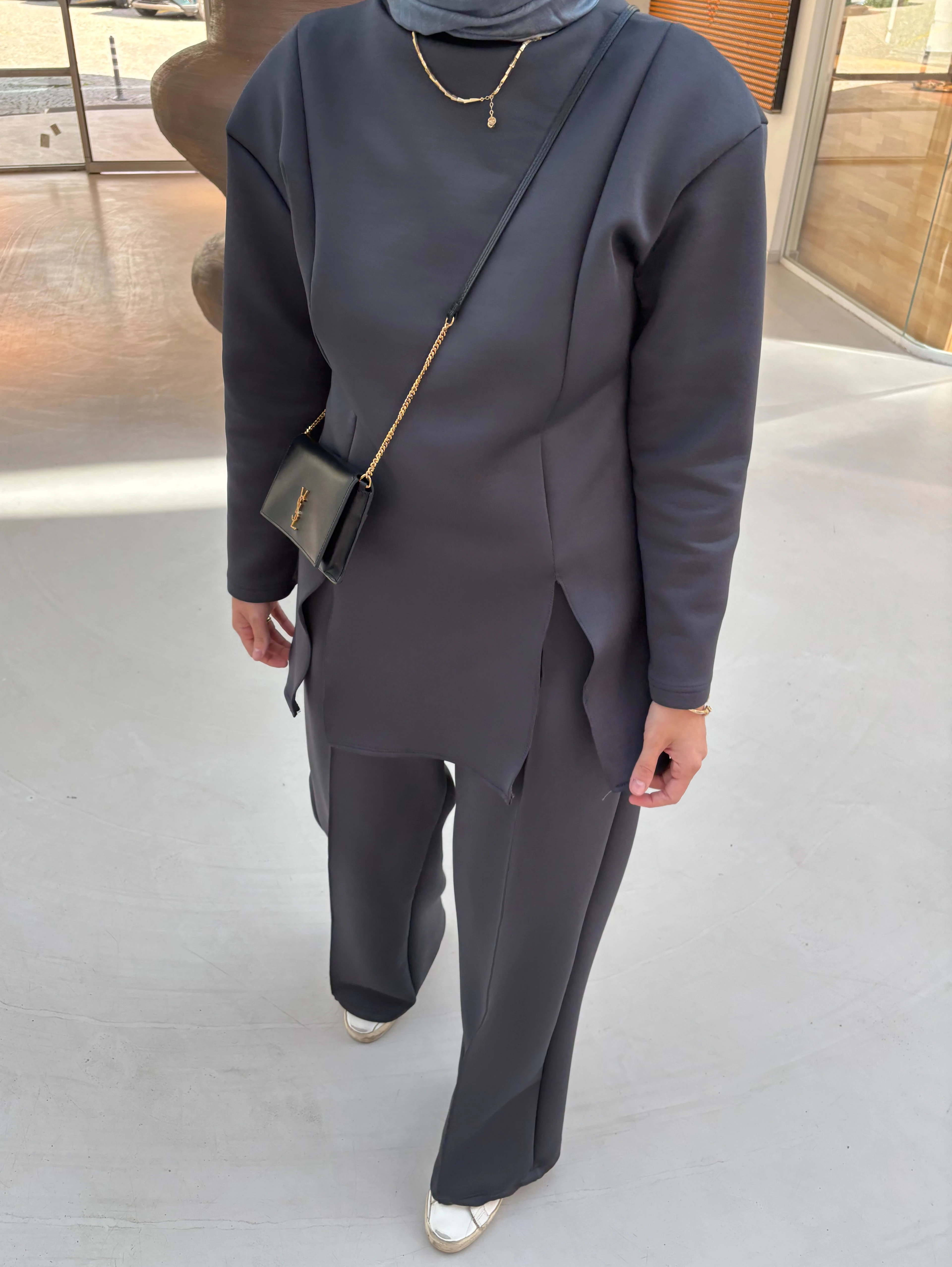 Classy Antrasit Scuba Takım
